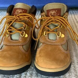 Timberland Kids' Tan and Gold Hiking Boots